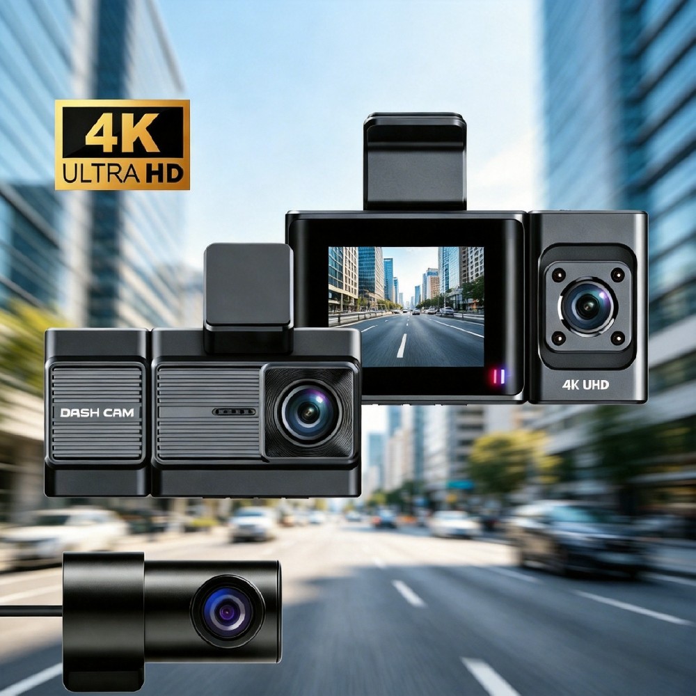 AUTROX A700 Triple-Channel Night Vision Car Dashcam