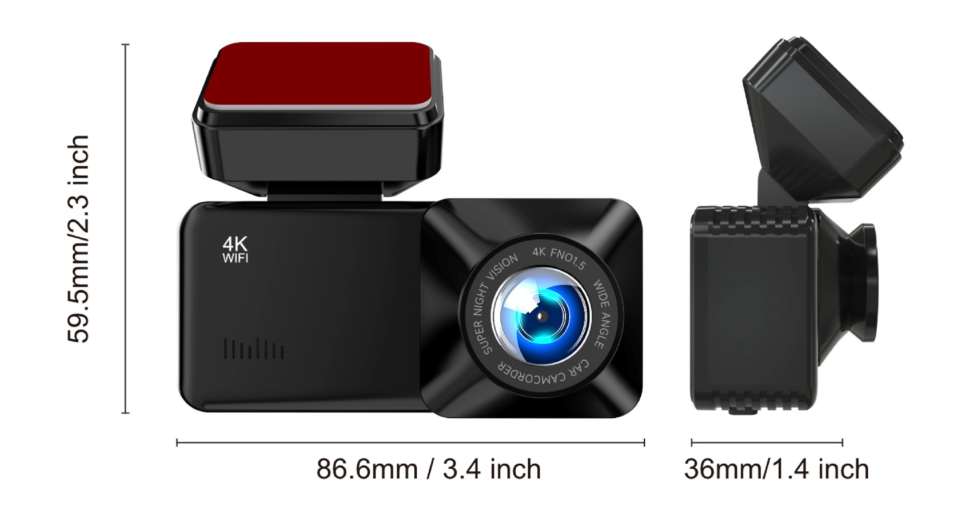 AUTROX A500 4K Dual Dash Cam for Wholesale