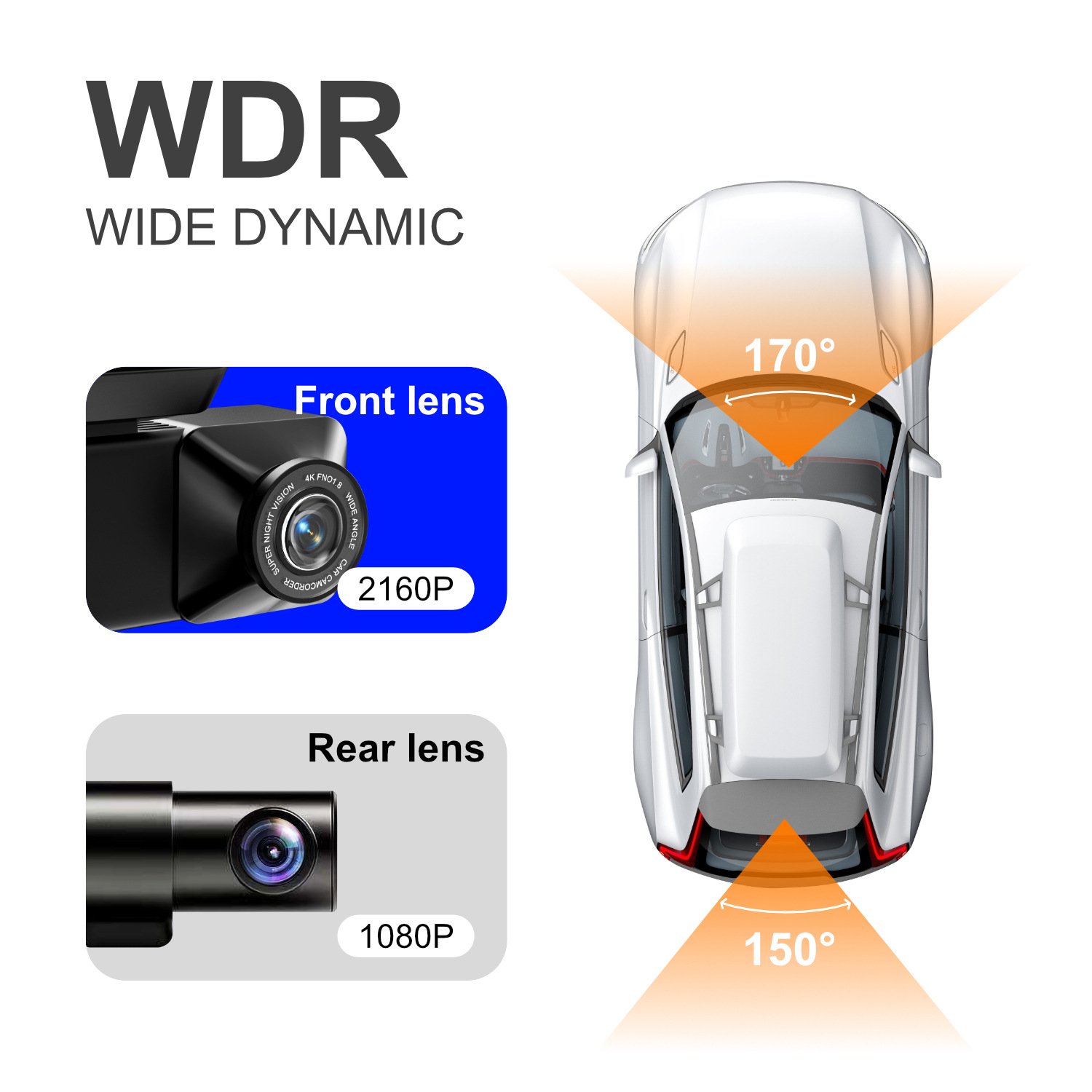 AUTROX A500 4K Dual Dash Cam for Wholesale