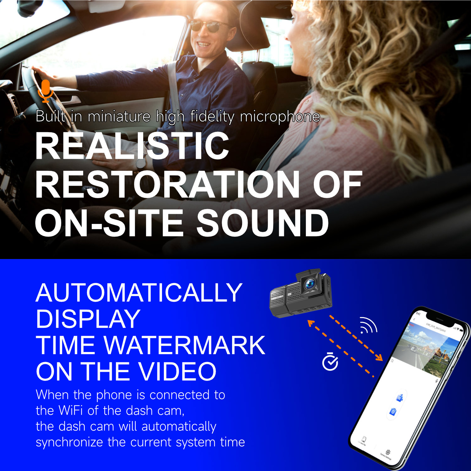 AUTROX A700 Triple-Channel Night Vision Car Dashcam