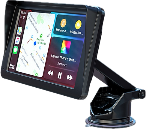 Q7S 7-Inch Wireless CarPlay Screen: WiFi & Bluetooth