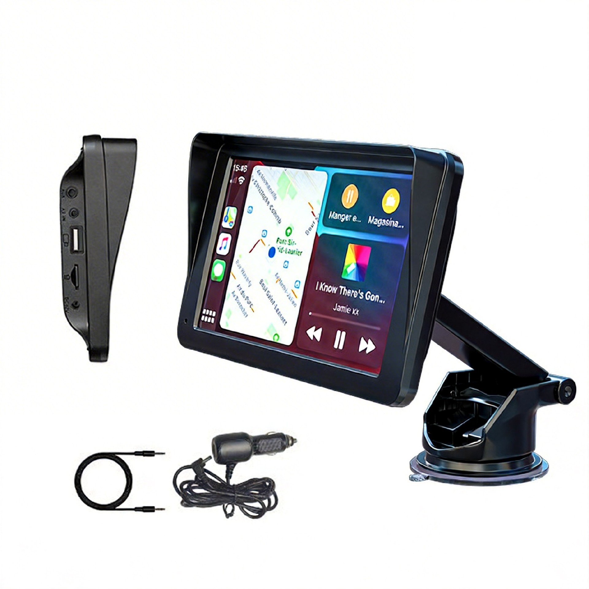 Q7S 7-Inch Wireless CarPlay Screen: WiFi & Bluetooth