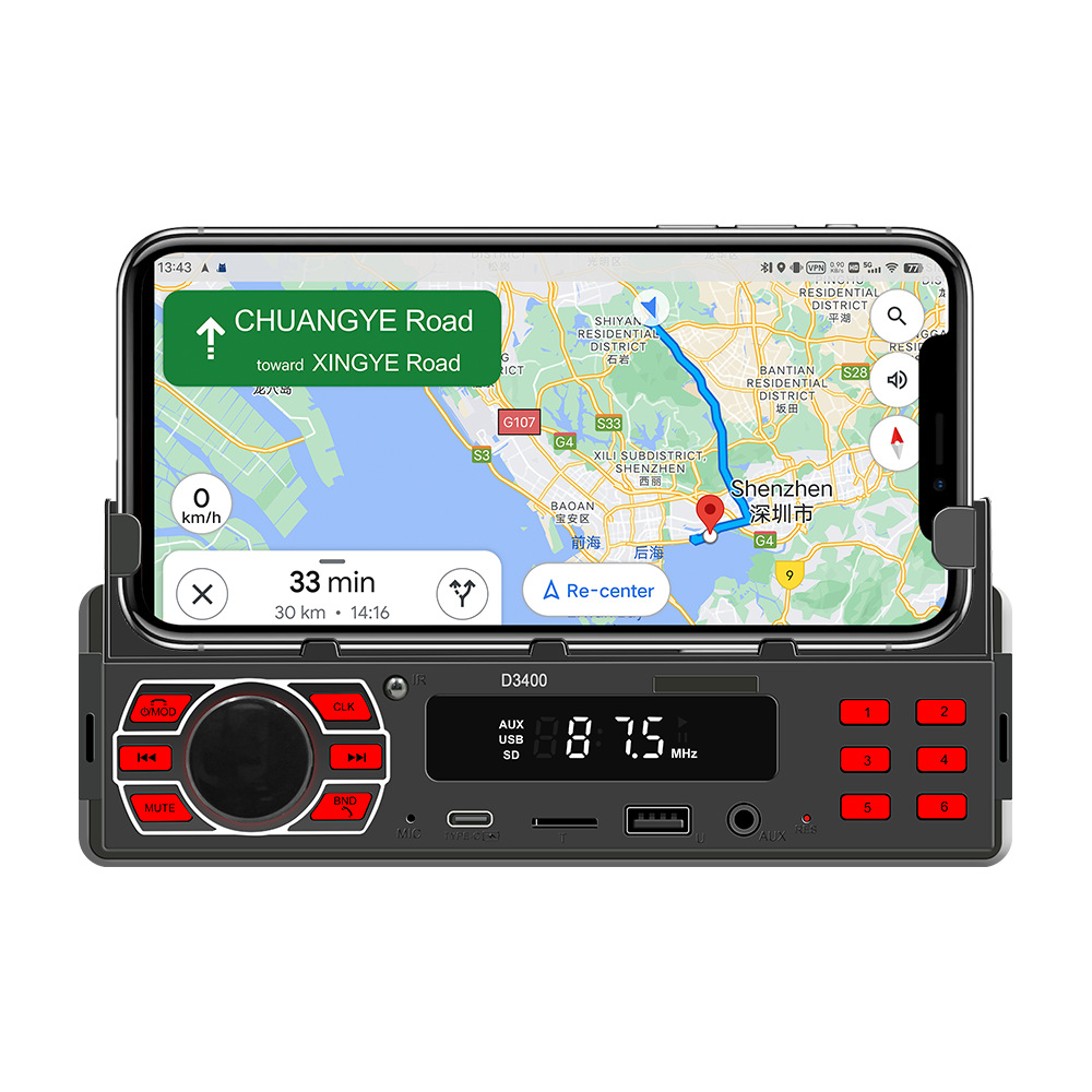 D3400 Car MP3 Player Audio Receiver
