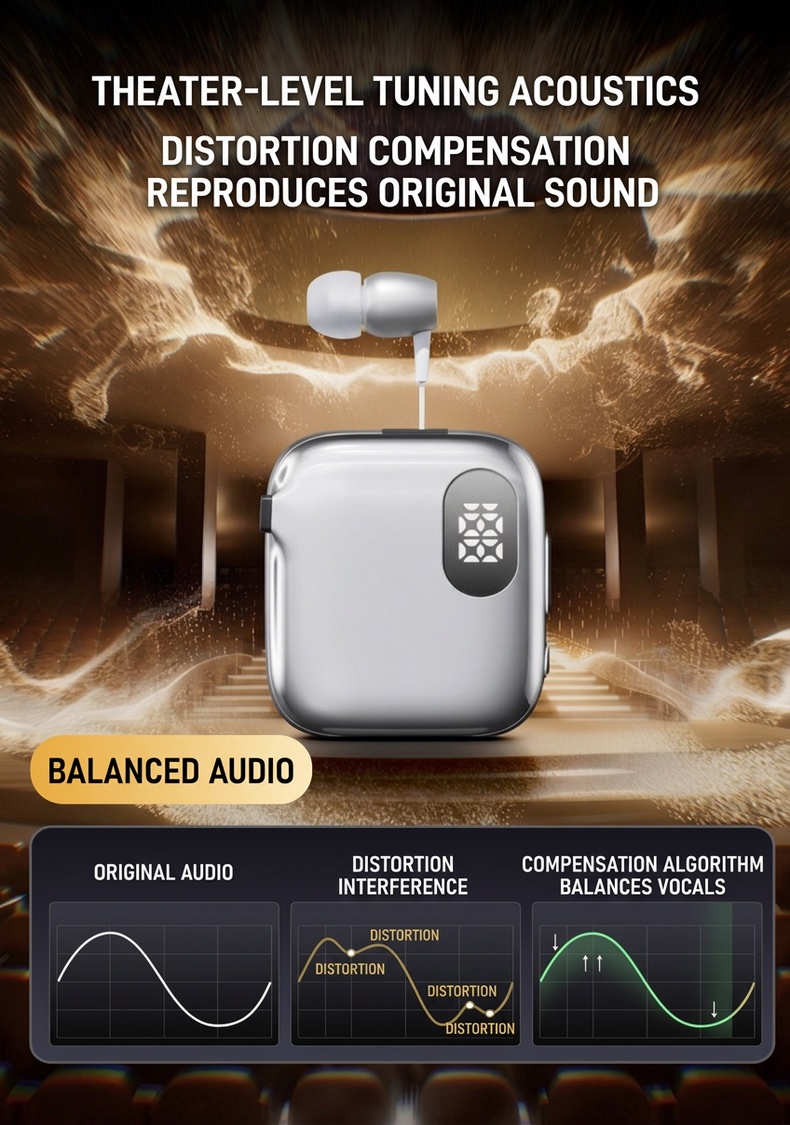 V60 Clip-On Retractable Bluetooth Headset