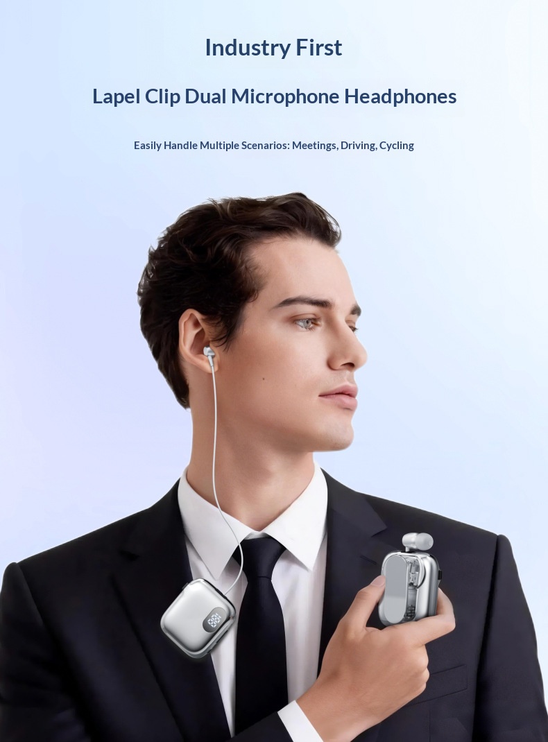 V60 Clip-On Retractable Bluetooth Headset