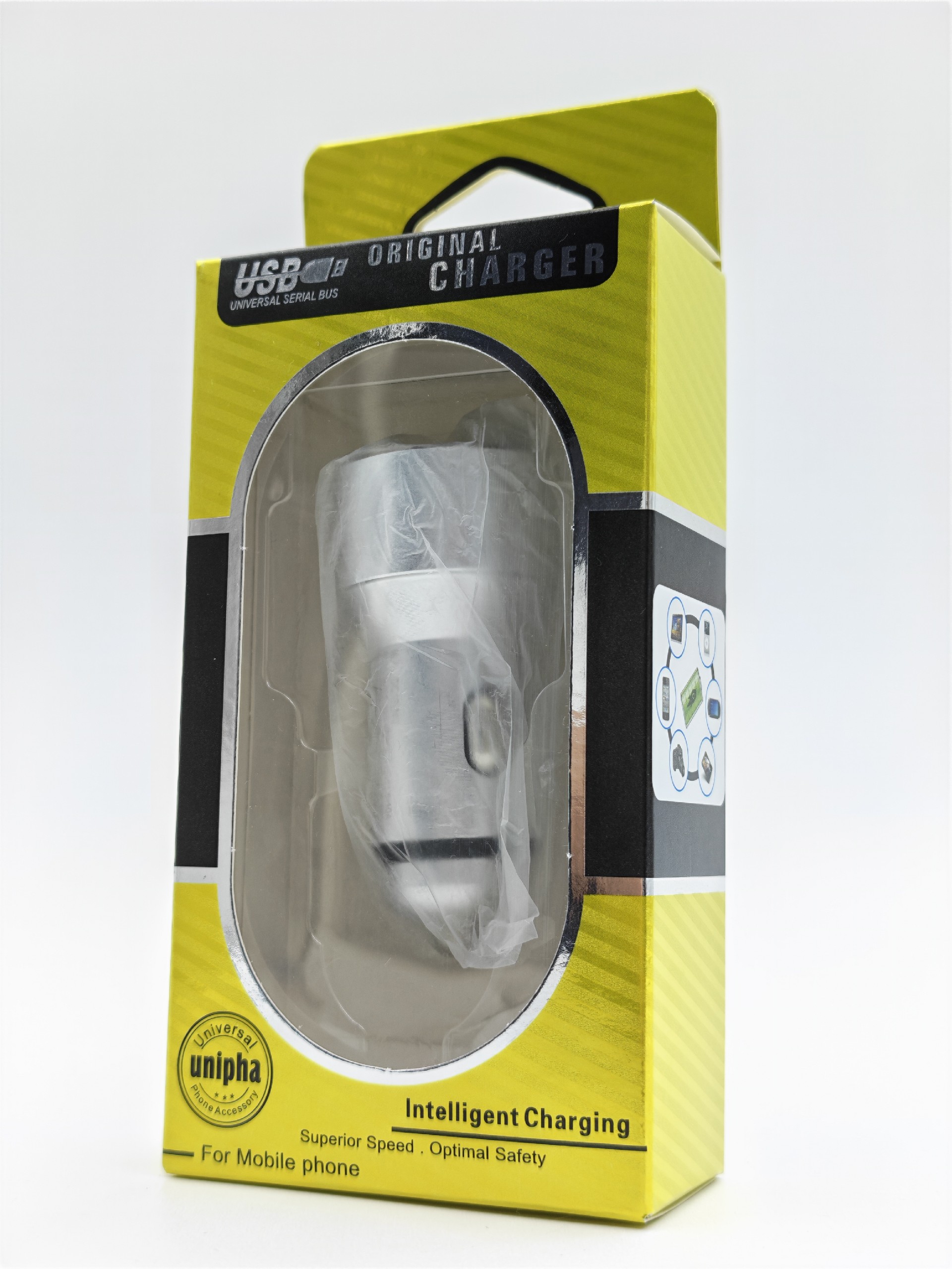 Premium All-Metal Dual Fast Charge USB Car Charger