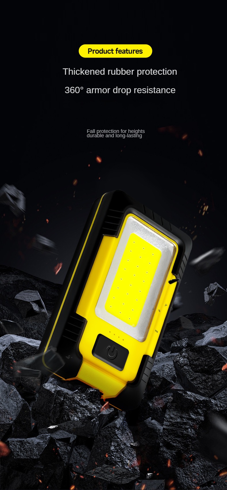 Multifunctional COB Magnetic Work Light