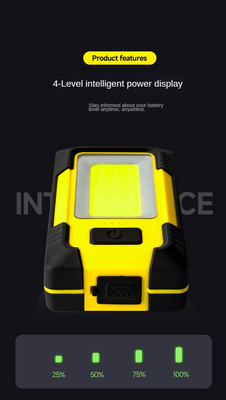 Multifunctional COB Magnetic Work Light
